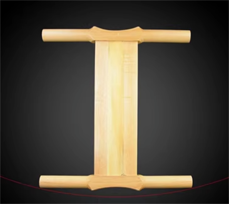 Free shipping Weifang traditional solid wood crutch children's small round spools of adult large-sized fly-receiving I-beam crutch