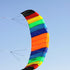 free shipping dual Line Stunt flying power Kite rainbow large soft kites for adults stingray kite ripstop nylon fabric kite reel