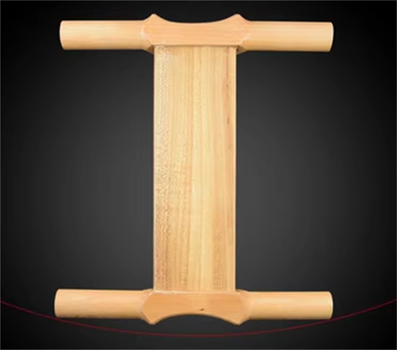 Free shipping Weifang traditional solid wood crutch children's small round spools of adult large-sized fly-receiving I-beam crutch