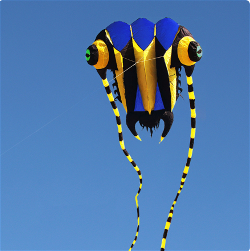 Free Shipping 16sqm Huge Trilobite Kite Pilot Lifter Line Laundry Soft Inflatable Show Kite for Kite Festival 30D Ripstop Nylon with Bag