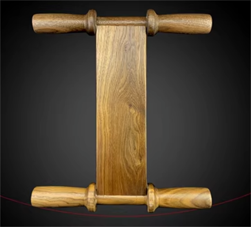 Free shipping Weifang traditional solid wood crutch children's small round spools of adult large-sized fly-receiving I-beam crutch