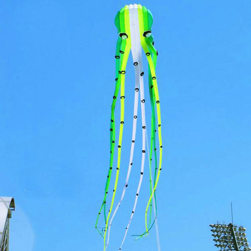 free shipping 23m octopus kite for adults kite professional kites factroy soft power kites nylon wind air inflatable ikite
