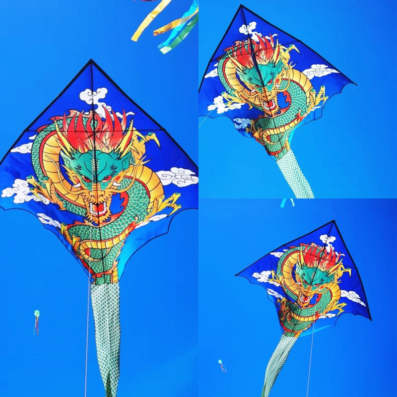free shipping new kites dragon kite flying toys for children kites factory ikite parachute outdoor fun sports large air snakes