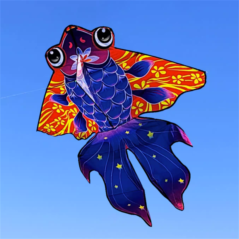 Free shipping 2023 new style star goldfish kite net red girl breeze easy to fly factory high-grade large Weifang