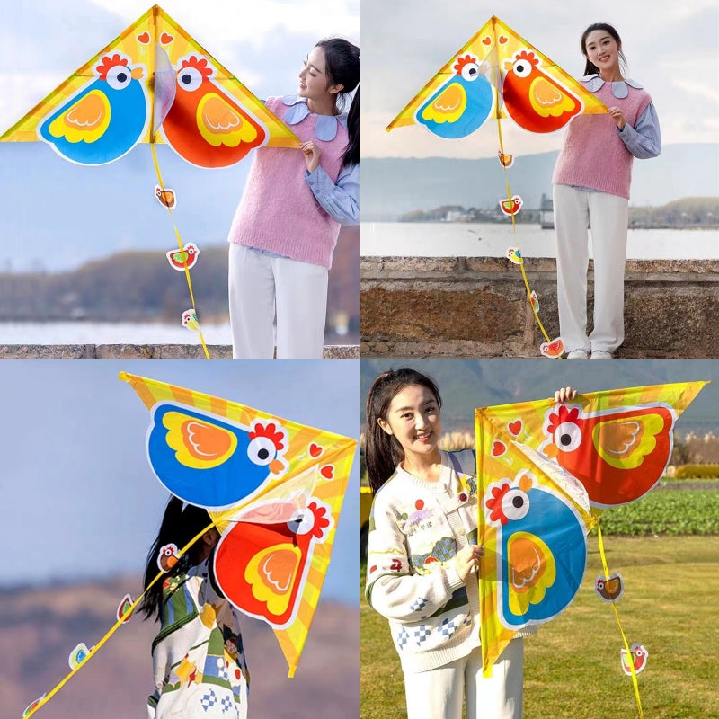 Free Shipping Chicken Kites flying toys for kids kites line Children outdoor games eagle toy dragon fly kite surfing Wind power