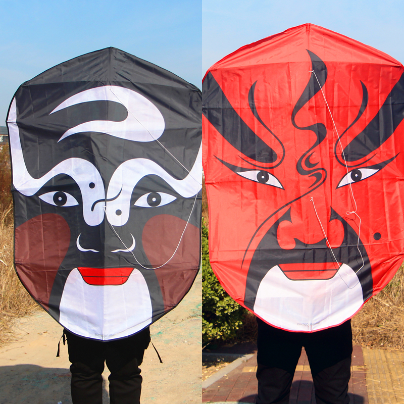 free shipping peking opera kites flying for adults kites traditioal kites line dragon kites parachute kites hexagonal kites