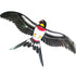 free shipping pole swallow kite mini kites flying for adults kite line 3d kite pocket kite for kids fishing rod dynamic wings