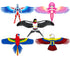 free shipping PE mini kites flying for children kite line 3d kite pocket kite for kids fishing rod dynamic wing eagle kite toys