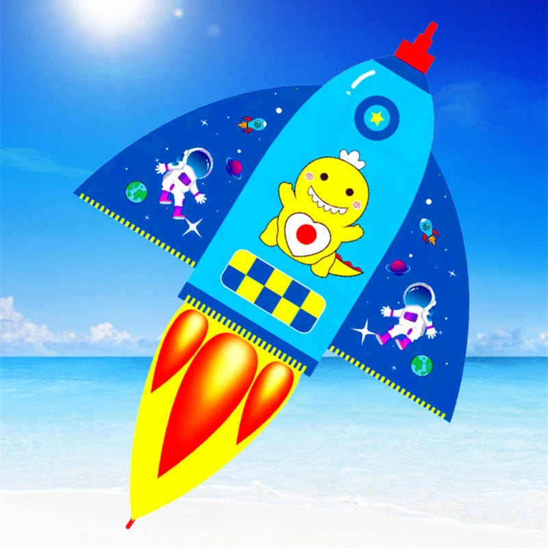 Free shipping Kite children special adult cartoon breeze easy to fly 2023 new net red rocket Chinese wind Weifang kite
