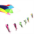 free shipping large kite windsocks flying nylon kites for kids string line delta kite pendant outdoor fun toys parafoil kites