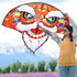Free shipping 2023 new Weifang fan-shaped lion dance size kite children breeze easy to fly handheld line roulette adult special