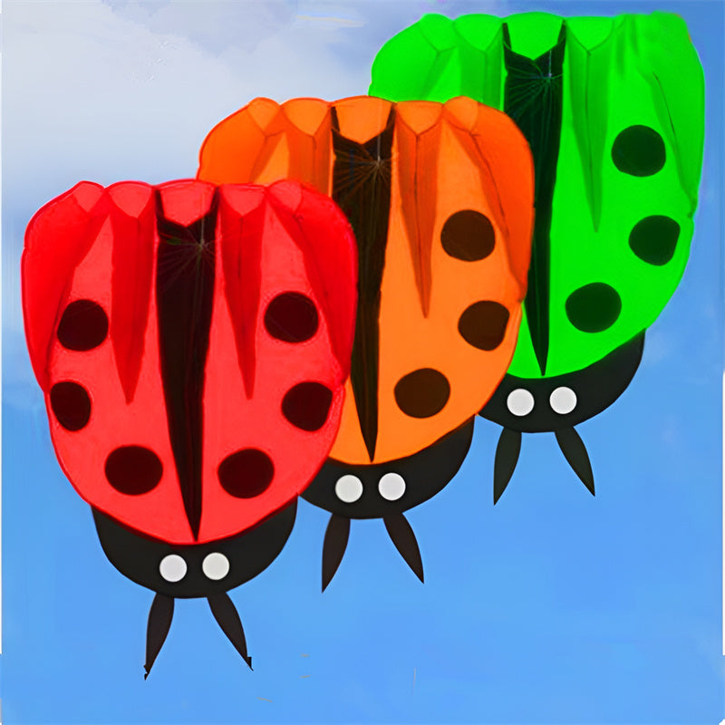 free shipping large ladybug kite buggy animated kites for kids inflatable kite handle fish weifang soft kite factory ikite