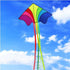 free shipping rainbow high kites flying for children kites string line outdoor fun toys factory ikite kids kites grey reel squid