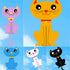 Free shipping Colorful Cats 2023 new children's breeze easy to fly beginner high-grade cartoon tide Weifang red kites