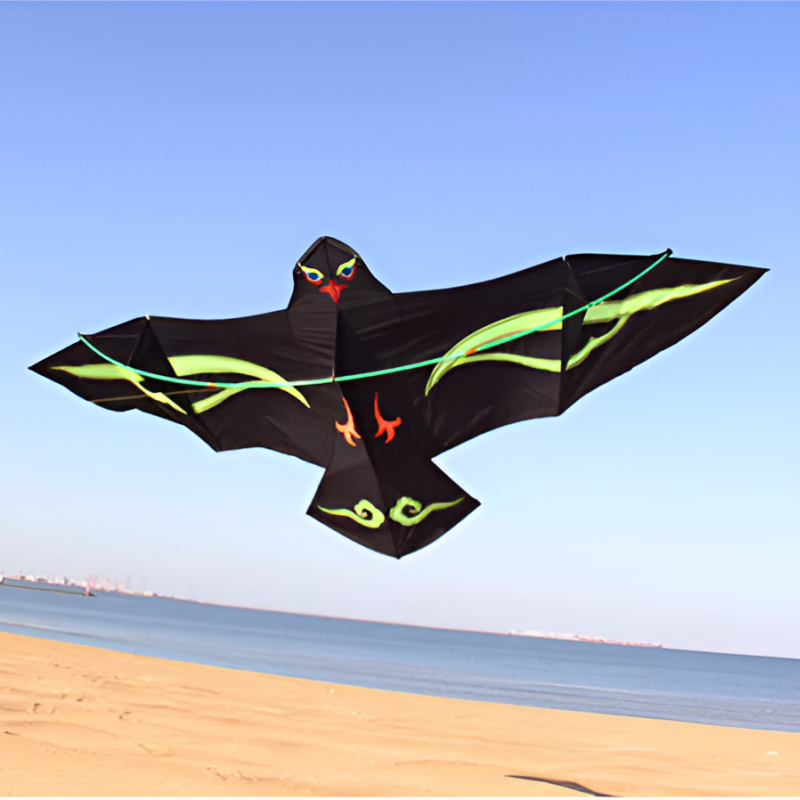 Free shipping 2023 New Weifang 3.6 meters umbrella cloth large black eagle eagle spread wings front spreader bar large steel eagle large kites