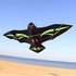Free shipping 2023 New Weifang 3.6 meters umbrella cloth large black eagle eagle spread wings front spreader bar large steel eagle large kites