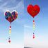 free shipping inflatable kites heart kites fly nylon fabric kite weifang kite string steering kite outdoor toys for adults kites