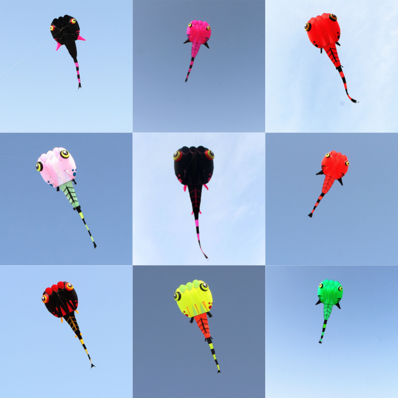 free shipping tadpole kite flying big soft kites fabric adults kites toy animal kite professional kite octopus factory parachute