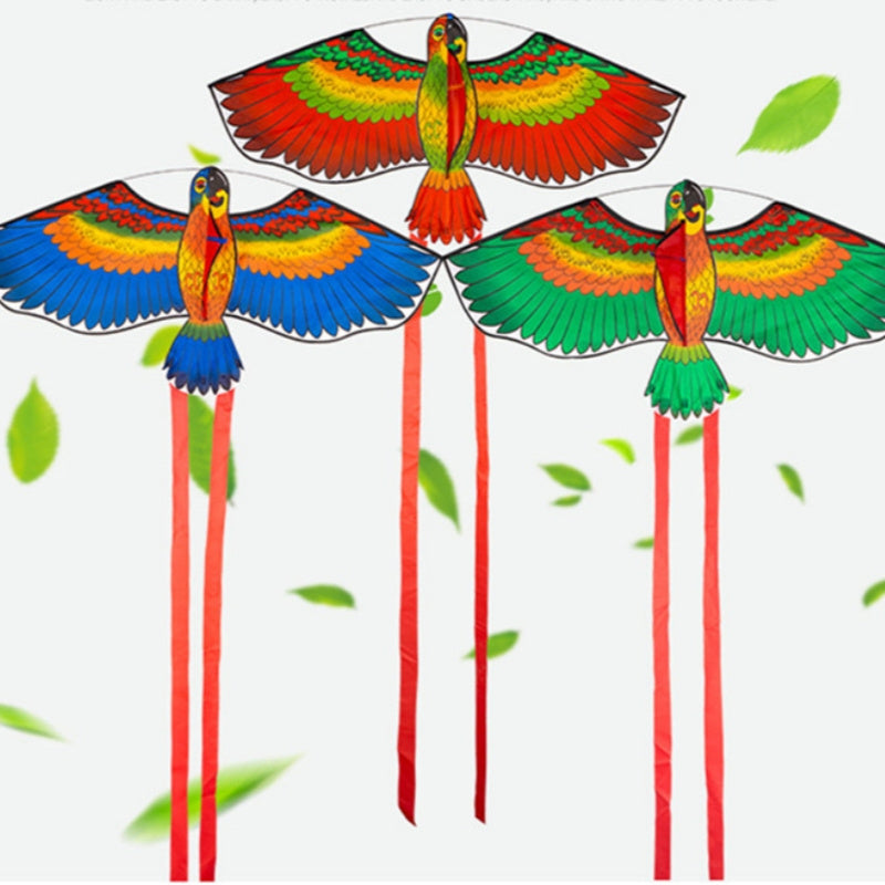 free shipping parrot kites flying toys for children kites reel weifang kites factory volantines rainbow high paraglider fishing