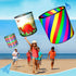 Free shipping Cylinder kite collapsible three-dimensional Weifang kite rainbow children cartoon breeze easy to fly 2023 new