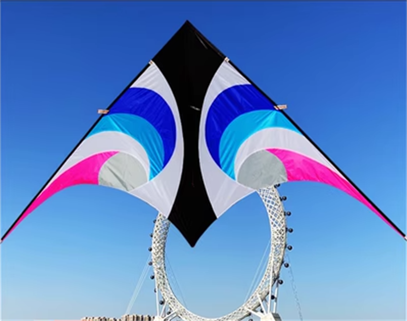 Free shipping 2023 New Weifang Sky Eye Umbrella Cloth Carbon Bar Large Adult Long Tail Good Flying Beginner Kite