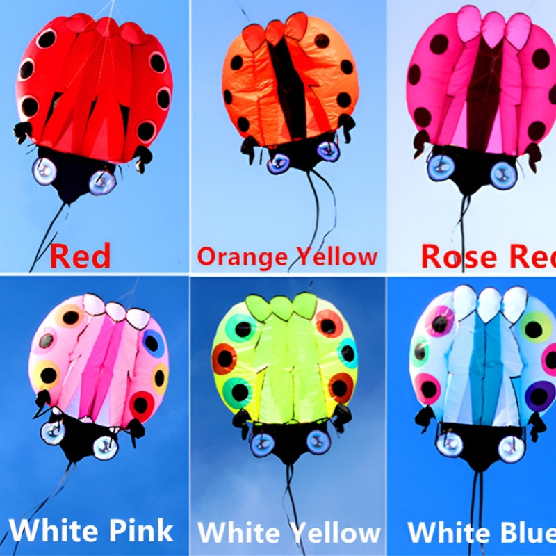 free shipping large ladybug 3D soft kite outdoor flying toys kites for adults vlieger kitesurf kite reel weifang kite factory