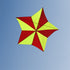 Free shipping Weifang kite new pentagram umbrella cloth carbon bar easy to fly large adult long tail anti-gale line wheel package delivery