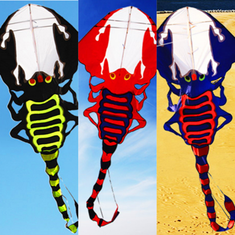 free shipping large soft kite scorpion kite line animated kites flying bird inflatable kite Outdoor game profession kite eaglas