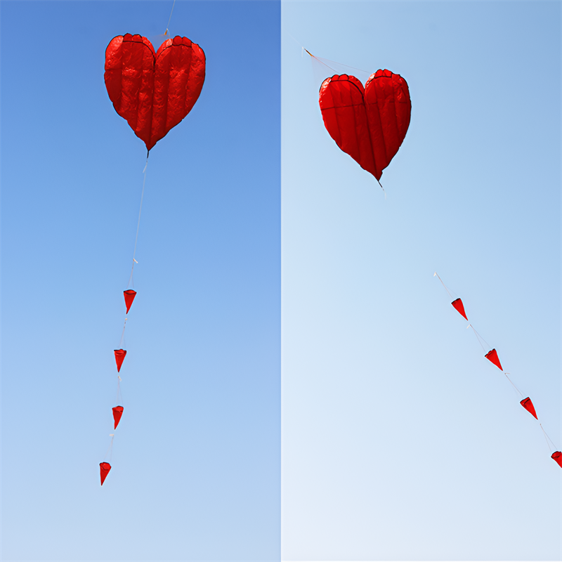 free shipping soft kites flying heart kites for adults kites and rays and lines love kites factory volantines paraglider fishing