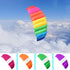 free shipping 210cm dual line sport power kite flying for new beginner parachute rainbow umbrella nylon fabric paraglider koi