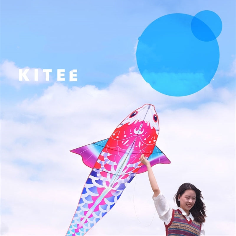 Free shipping 2023 new Weifang carp goldfish size kite children breeze easy to fly handheld line roulette adult special