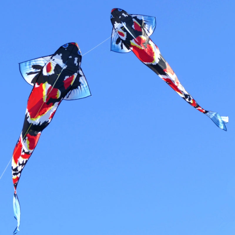 free shipping large fish kite for adults flying line outdoor toys 3d kite cartoon kite ripstop nylon fabric weifang kite factory