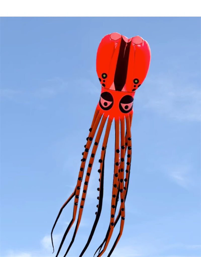 Free shipping Giant Octopus Soft Kite 12-18m Extra Large High Grade Nylon Parachute Cloth Adult Single Flight Professional Pendant