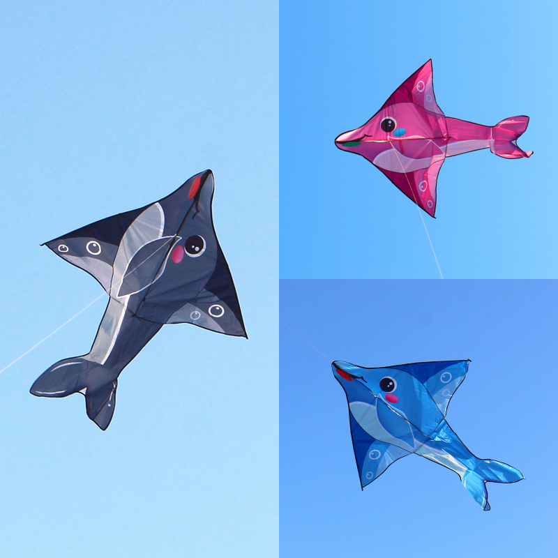 free shipping 10pcs dolphin kites flying toys for children kites factory nylon kites reel snakes kites wholesale weifang ikite
