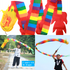 Fitness Colorful Streamer Dragon Children Adult Dragon Dance Performance Ribbon Outdoor Sports Fun Toys Games Group Activities