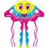 free shipping new smiling kites flying toys for children kites line professional winds kites for kids reel weifang kite factory