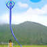 Free shipping Weifang kite 2023 new Weifang celadon snake size kite children breeze easy to fly handheld line roulette adult special