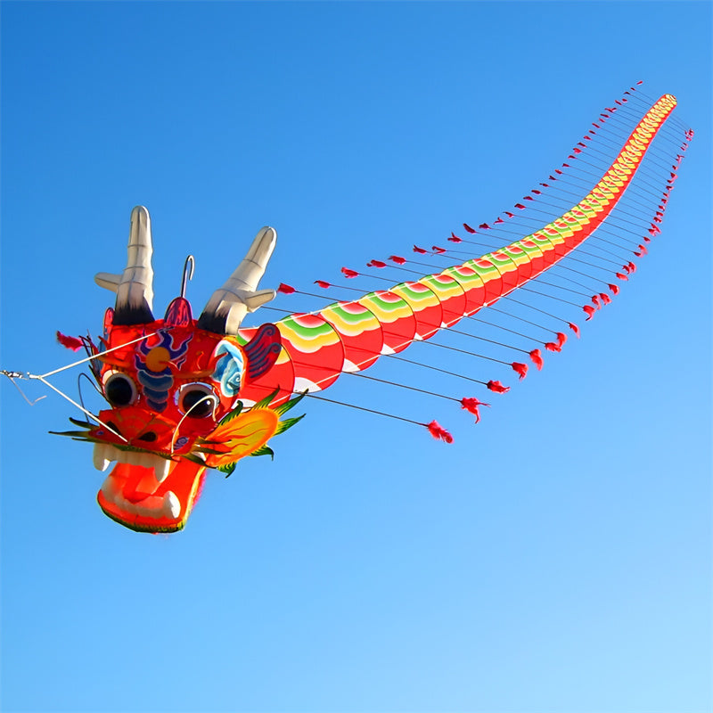 free shipping chinese dragon kite flying handle line traditional kite eagle kite outdoor game toys for adults professional kites