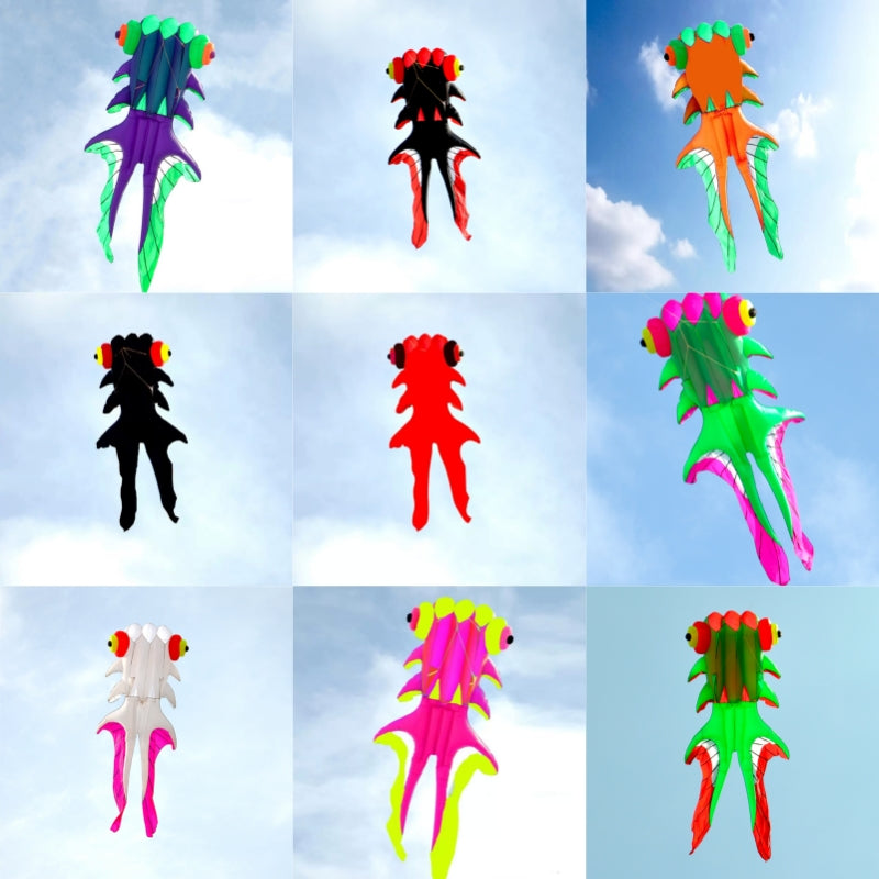 Free Shipping fish kites for adults flying outdoor fun inflatable toys paragliding windsurf kite airplane infant gym string