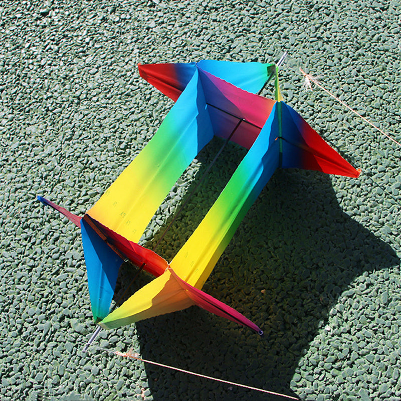 free shipping PE rotating kite flying toys for children kites 3d kites snake coil show kites colorful flying weifang kites fish