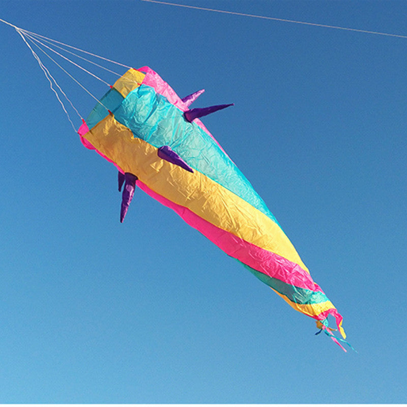 free shipping large kite windsocks kite tails ripstop nylon fabric inflatable kite accessories 3d kite pendant kite trilobites