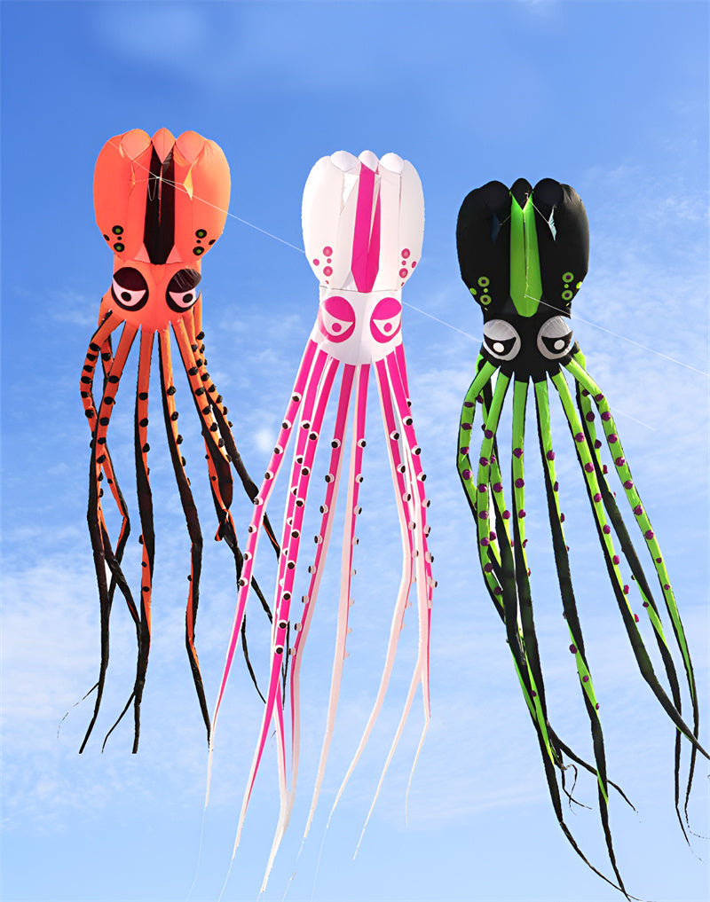 free shipping large octopus kite flying soft kite display kites for adults kites parachute professional kites inflatable kites