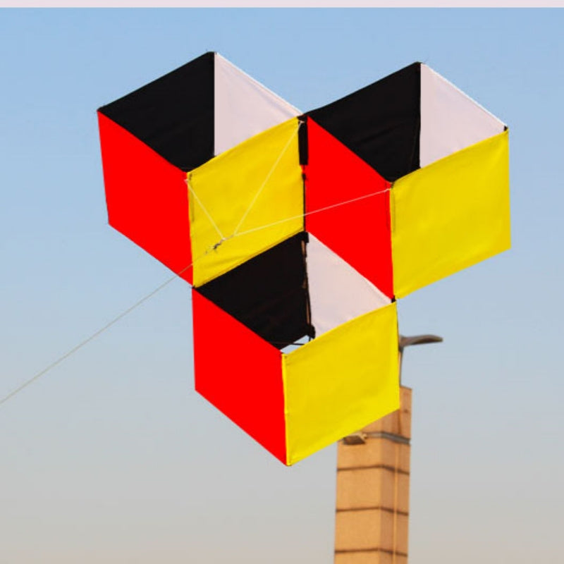 Free shipping Weifang kite three-dimensional kite Rubik's cube kite new adult children cartoon kite line wheel breeze easy to fly