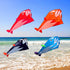 free shipping large soft kite dolphin kite nylon kite line animated kites flying inflatable kite reel outdoor fun toys Parafoil