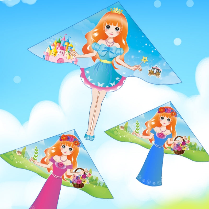 Free shipping 2023 new kite Crown Princess Flower Fairy kite Weifang children's kites cartoon girl kites