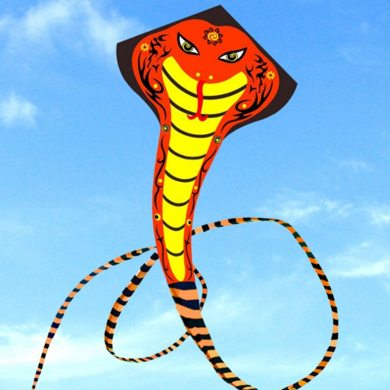 Free shipping 2023 Kite Long Tail Snake Kite Big Snake Red Flame Snake Kite Breeze Easy to Fly Adult Children Large High Grade