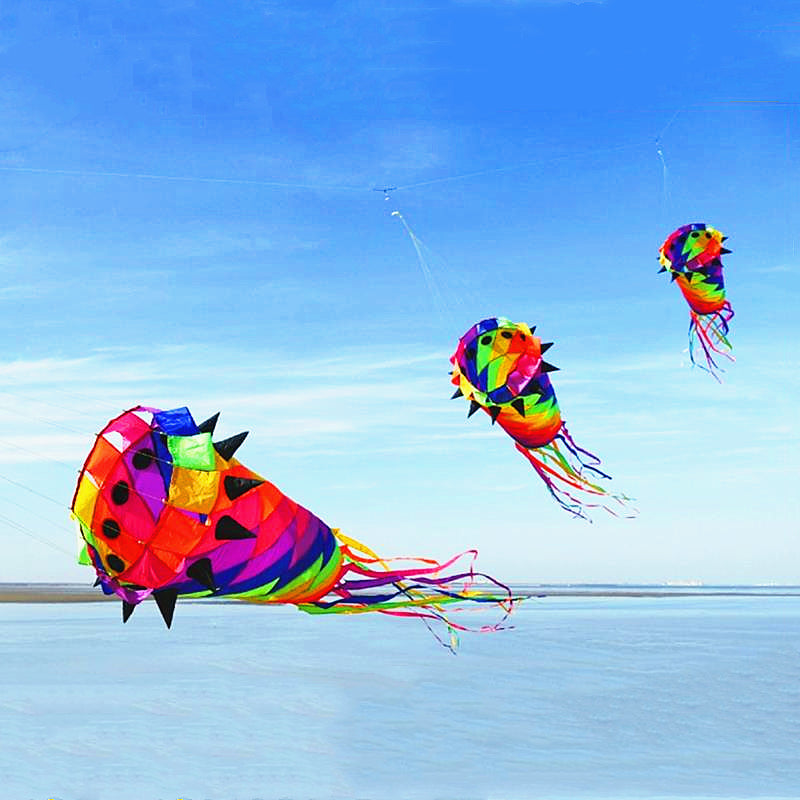 free shipping new kites windsocks 3d kites tails large kites for adults kites accessories soft kites outdoor toy Parachute kites