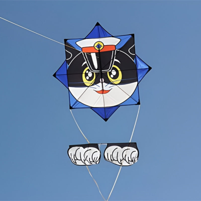 free shipping gossip cartoon cat kite fly for outdoor toys for kids parachute kites latawiec reel children kites veleta livre
