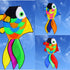free shipping large fish windsocks kite tails ripstop nylon fabric eagle kite flying parachute weifang kite kids toys factory