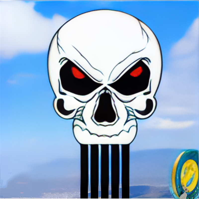 Free shipping 2023 new Weifang net red skull size kite children breeze easy to fly handheld line roulette adult special